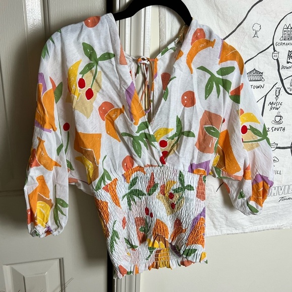 Fruity Sanremo Surplice Top Small - Picture 7 of 10